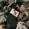Christmas Stocking – Green A-Z Letter Hanging Christmas Stockings, Christmas