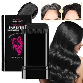 Hair dye comb Disposable | Easy to Color, Portable for Quick Touch - Ups, Covers Gray Hair, Resists Fading and Clumping:_zaidoc-01#BLACK