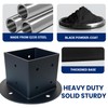 4x4 Deck Post Base 4 Pack (Inner Size 3.6"X3.6"),10ga Heavy