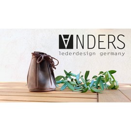 ANDERS Lederbeutel Tabakbeutel Tabaktasche Schmuckbeutel Schnürbare Mittelalter Beutel Zugbeutel aus ECHT-Leder