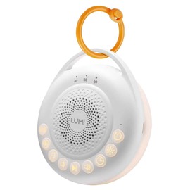 LUMI | Portable White Noise Machine | Baby Sleep Aid with 24 Sounds | White Noise Baby | 3 Lighting Modes | Memory Function | 30, 60, 90 Minute Timer | Sleep Aid for Adults, Children & Babies