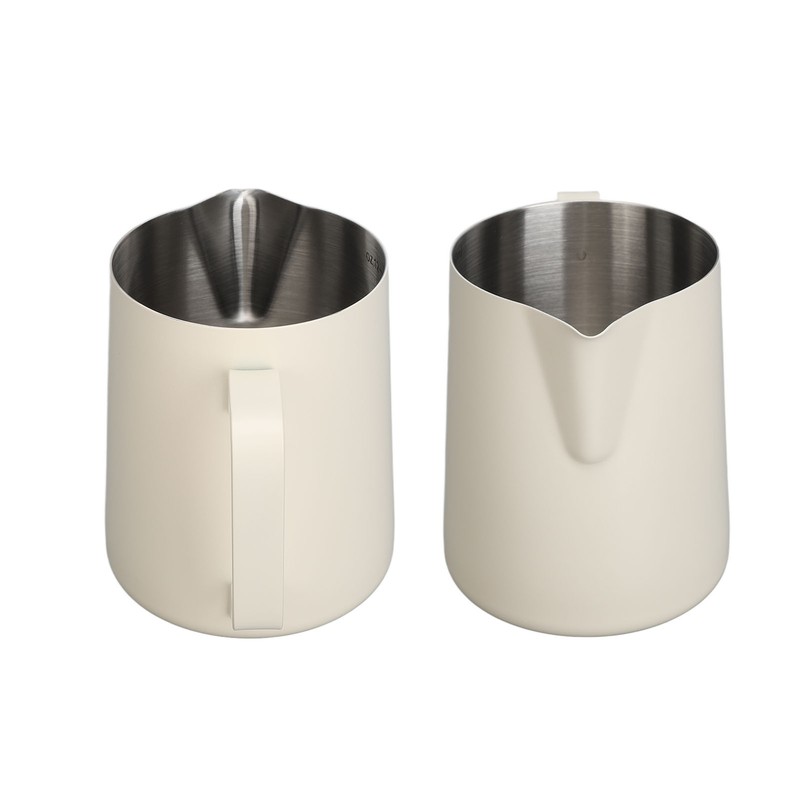 Pull Flower Cup Stainless Steel Art Froth Cup Pointed Mouth