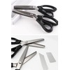 LIANHATA Pinking Scissors, Mountain Shape, Jagged Scissors, Stainless Steel, Pinking