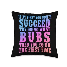 Funny Bubs Name Surname Funny Bubs Birthday Joke Gifts Throw Pillow