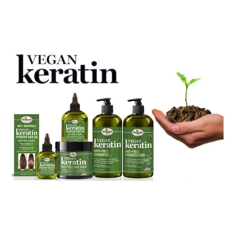 Difeel Aceite Capilar De Keratina Vegana. Antifrizz Y Brillo
