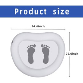87 x 65 cm Inflatable Foot Pool Foot Bath for Pool Tub Spa/Swimming Pool/Whirlpool or Pool/Above Ground Pools