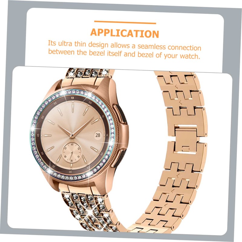 BIUDECO Shiny Bezel Protector for Watch Stylish Watch Frame with