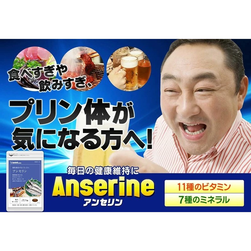 シードコムス アンセリン サプリメント クエン酸 ビタミンC ナイアシン (約12ヶ月分 360粒)