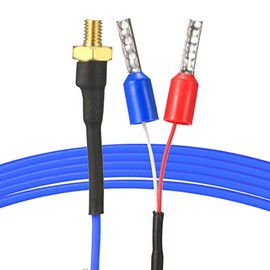 sourcing map K Type Thermocouple Temperature Sensor Probe for 3D Printer 1M Cable M3 Thread