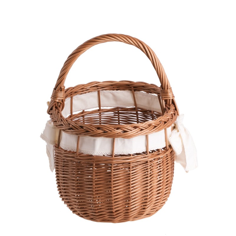 e-wicker24 Wicker Shopping Basket - Natural Colour - Gift Basket