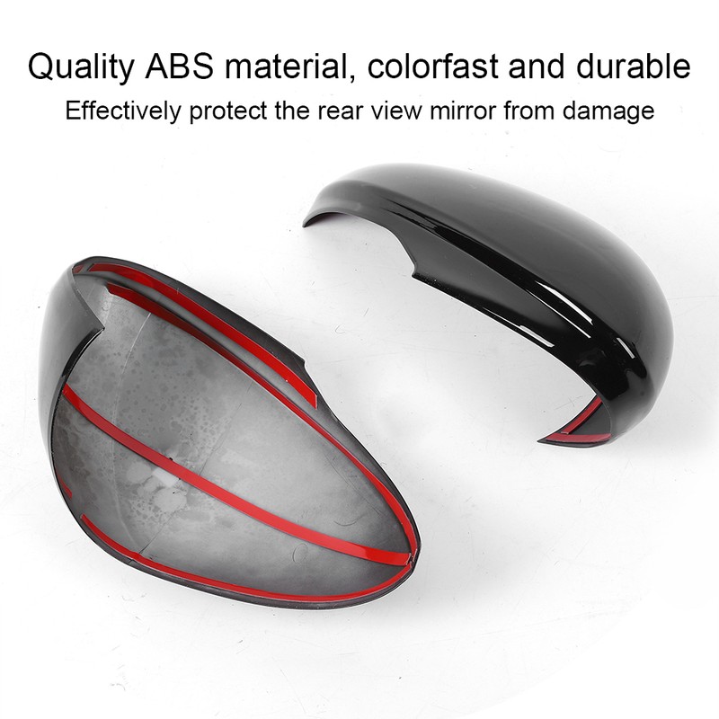 2pcs Side Rearview Mirror Cover Decorative Housing Fit for Alfa