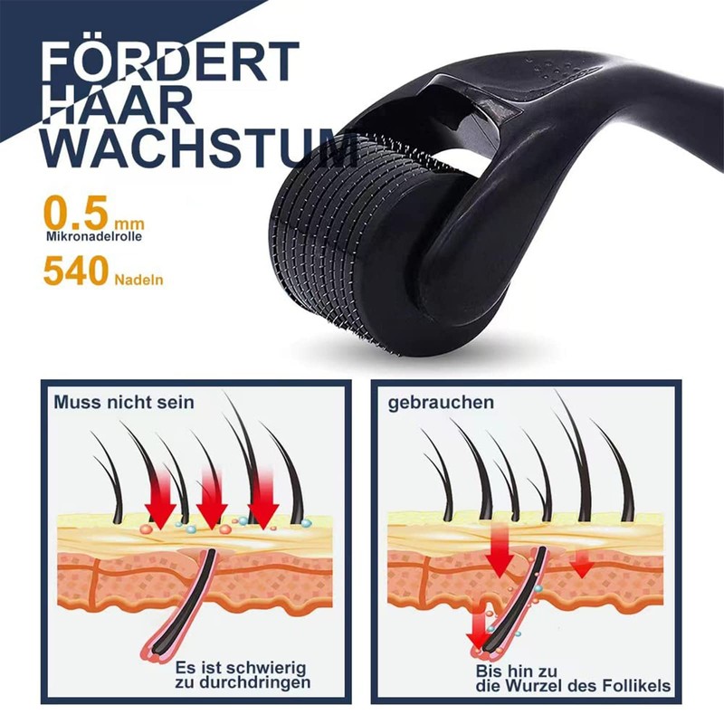 Beard Roller 0.5 mm, Derma Roller, Beard Roller, Beard Growth,