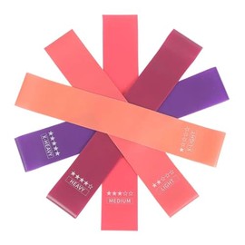 Resistance Workout Bands. 5 Levels of Resistance Bands for Working Out, Home Fitness, Stretching, Strength Training, Physical Therapy and Yoga