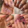 8 Sheets Leopard Nail Stickers 3D Self-Adhesive Cute Leopard Print