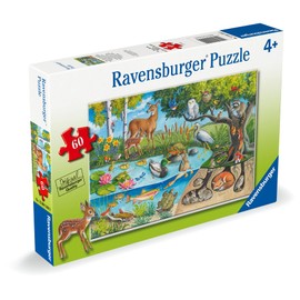 Ravensburger Animals Above & Below - Educational Toys for Kids - 60 Piece Jigsaw Puzzle - 4 Years +