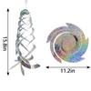 Reflektierende Windspirale Vogelschreck ,4 Stück Silber Reflektierende Vogelschreck,Taubenabwehr Reflektierende Windspiel,Windspirale