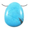 Turquoise Howlite Drilled Tumble Stone