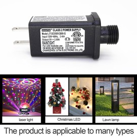 PremierAdapter 5V 2A CZJUTAI JT-DC050V2000 IP44 Low Voltage LED Driver US CA Plug Replacement for String Light, Projector Light, Fairy Lights (5V2A)