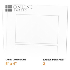 ShippingEasy Labels - Only Compatible with ShippingEasy Platform - Pack of 2000 Labels, 1000 Sheets - Inkjet/Laser Printer - Online Labels