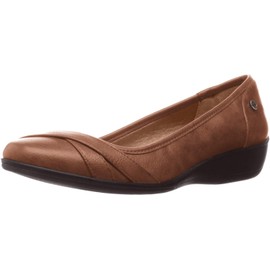 LifeStride Women's I-Loyal Flat, Dark Tan 2, 5.5 M US