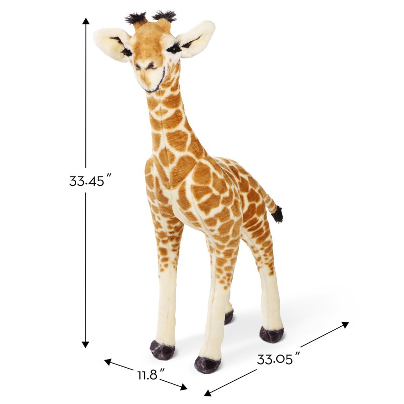 Melissa & Doug Lifelike Plush Standing Baby Giraffe Stuffed Animal