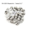 Honbay 20PCS 5mm Silver Color Light Emitting Diode LED Holder