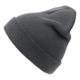 noTrash2003 Warm Double Knit Beanie Hat with Envelope Soft Acrylic - Reach Certified Beanie Hat Winter Hat Women's Hat Men's Hat, gray