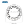 sourcing map M10 10Pcs Internal Tooth Washers, 304 Stainless Steel