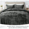 YIYEA Faux Fur Comforter Set Queen Size with Fitted Sheet,