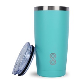 HOME ARCHIVE Tumbler 20 Oz with Splash Proof Sliding Lid Stemless Glasses Double Wall & Vacuum Insulated Travel Tumbler Stainless Steel for Cold & Hot Drinks | Pack of 1 (GREEN)