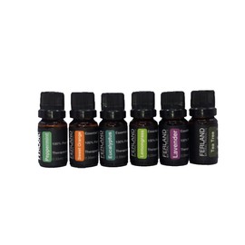 KIT 6 ACIETES ESENCIALES PUROS DE 10 ML. CU.