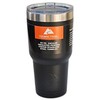 Ozark Trail 30oz Double-Wall, Vacuum-Sealed Stainless Steel Tumbler, Black (1, Black)