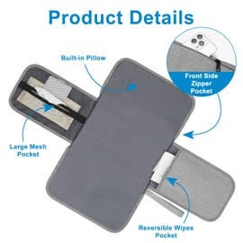 Accmor Portable Diaper Changing Pad, Waterproof Baby Changing Mat, Baby Diaper Changing Pad for Travel, Grey