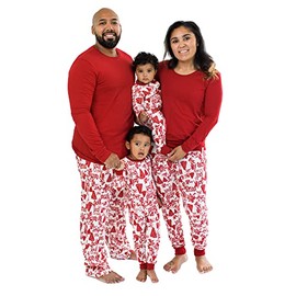Burt's Bees Baby Family Matching Holiday Pajamas - Organic Cotton PJs for Infants, Toddlers, Kids, Men, and Women