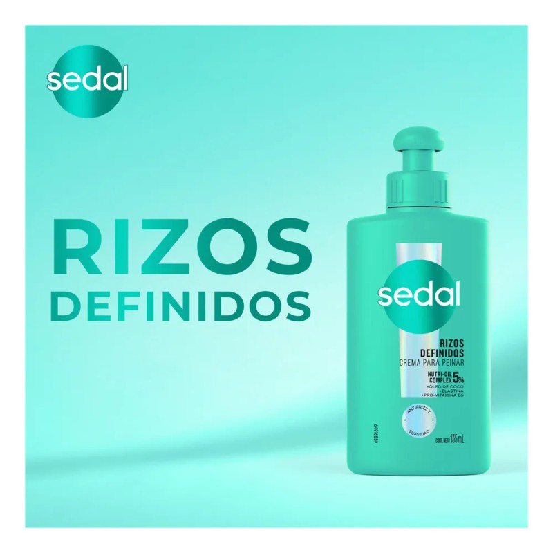 Crema Para Peinar Sedal Rizos Definidos 135ml
