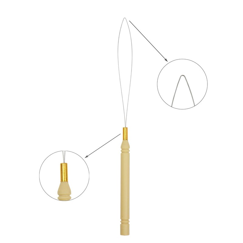 8 Pcs Hair Extension Loop Pulling Hook Tool Needle Threader