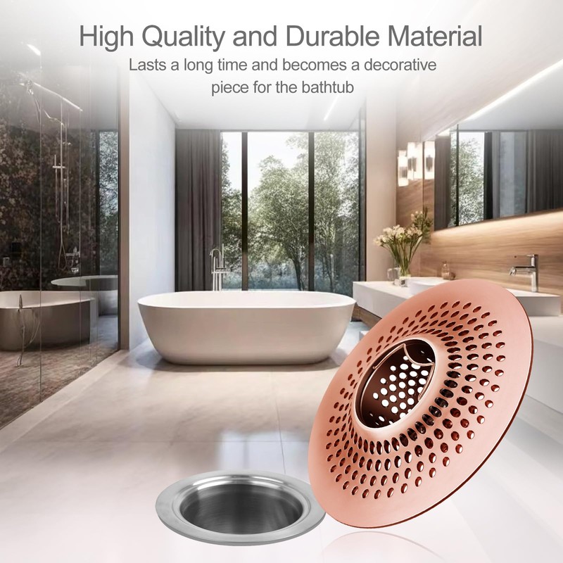LEKEYE Shower Drain Hair Catcher/Bathroom Drain Cover/Bathtub Drain Strainer/Shower Stall