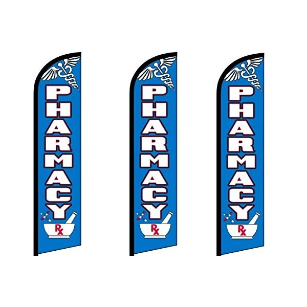 OnPoint Wares Pharmacy King Flag- Pack of 3(Hardware Not Included-FI)