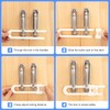 20 Pack U Shaped Sliding Cabinet Locks Baby Proofing -