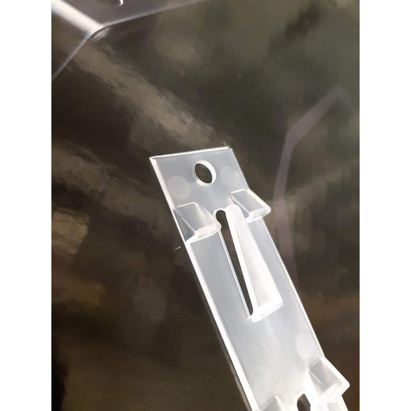 10 x Fast Load Merchandising Strip, Translucent Moulded Clip Strips