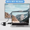 2 in 1 HDMI to HDMI + VGA Adapter with