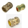 AIGHER Compression Straight Coupling, 28mm, Pack of 3, WRAS Approved,