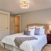 VONLUCE Crystal Light Fixture, Modern Semi Flush Mount Ceiling Light,