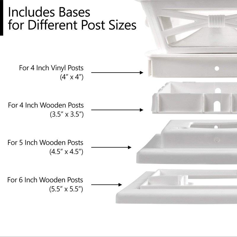 Davinci Lighting Renaissance Solar Outdoor Post Cap Lights - Includes