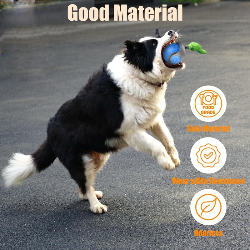 JIMACRO Interactive Pet Toy, Active Rolling with Tail, Intelligent Interactive