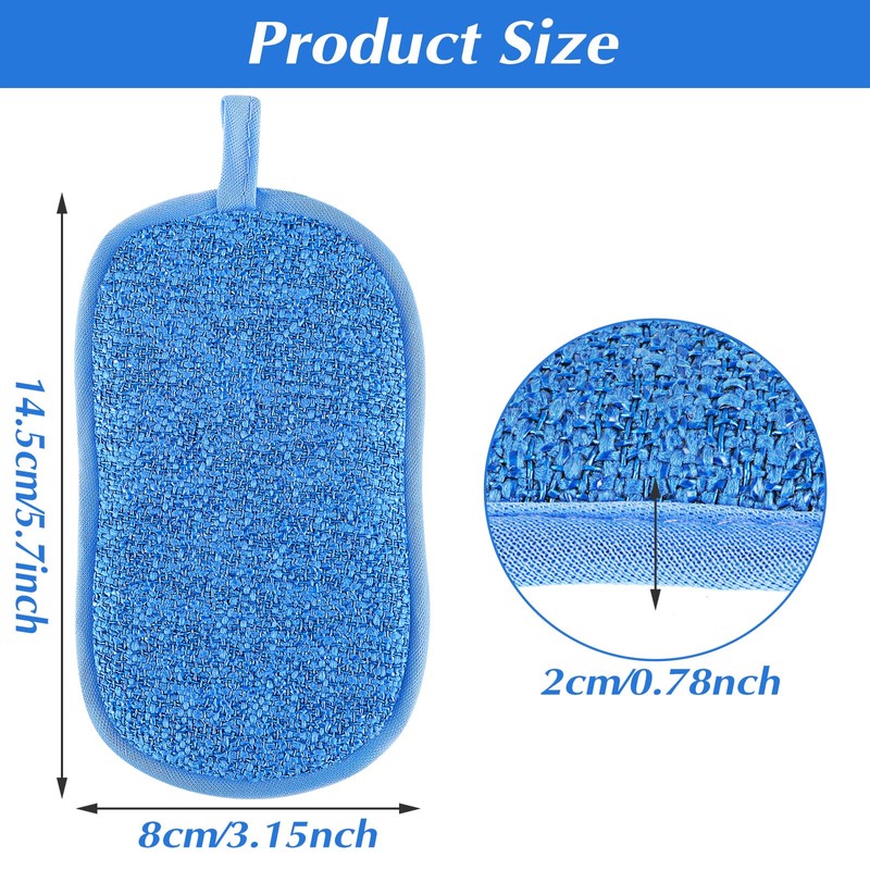 Amaxiu 6 Pack Multipurpose Dish Scrubber Sponges, Non Scratch Sponge