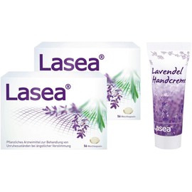 Lase a 2 x 56 soft capsules + free lavender hand cream # helps to switch off naturally soothes and improves in