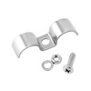 QWORK Stainless Steel Double Line Clamp, 12 Pack 5/8" Fuel