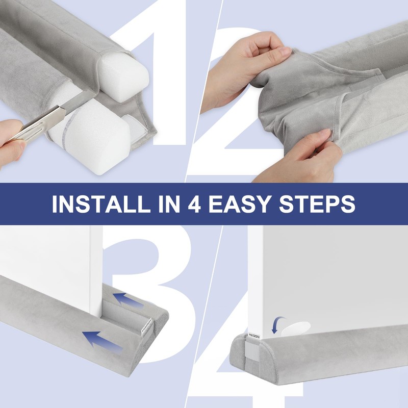 HADOR Door Draft Stopper for Bottom of Door, 36 Inch