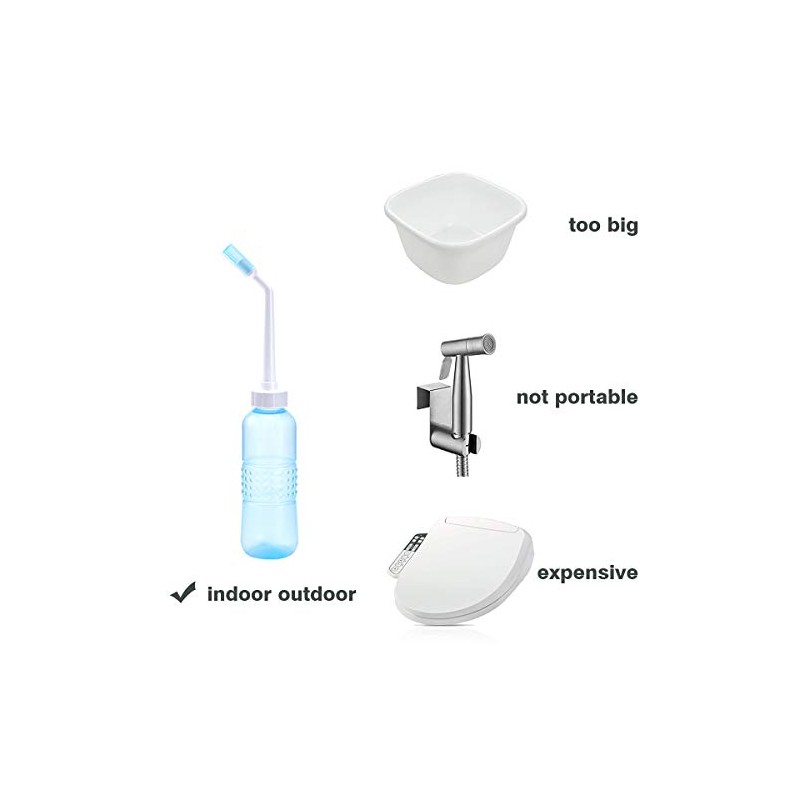 Portable Bidet Sprayer - Large Bidet Bottle 560 ML